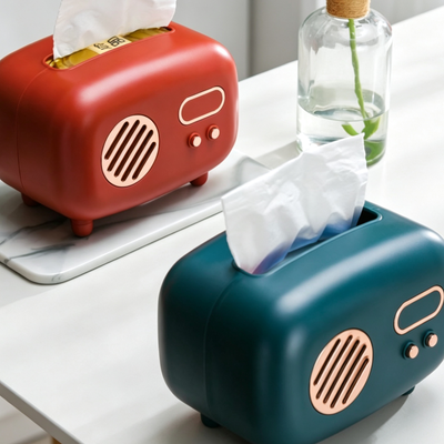 Retro Radio Tissue Box